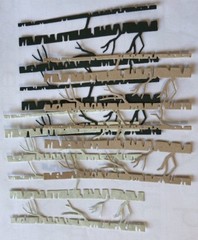 BARE TREE Die-Cuts(3pc)4”x 4-3/4” Birch Trees•Trunk•Branches•Forest•Nature•Wood•