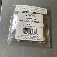 Michael’s- Paper Flowers White Scrapbook Card Making Embellishments