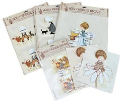Vintage 1970s Holly Hobby Decals LOT of 4 New Sealed American Greetings