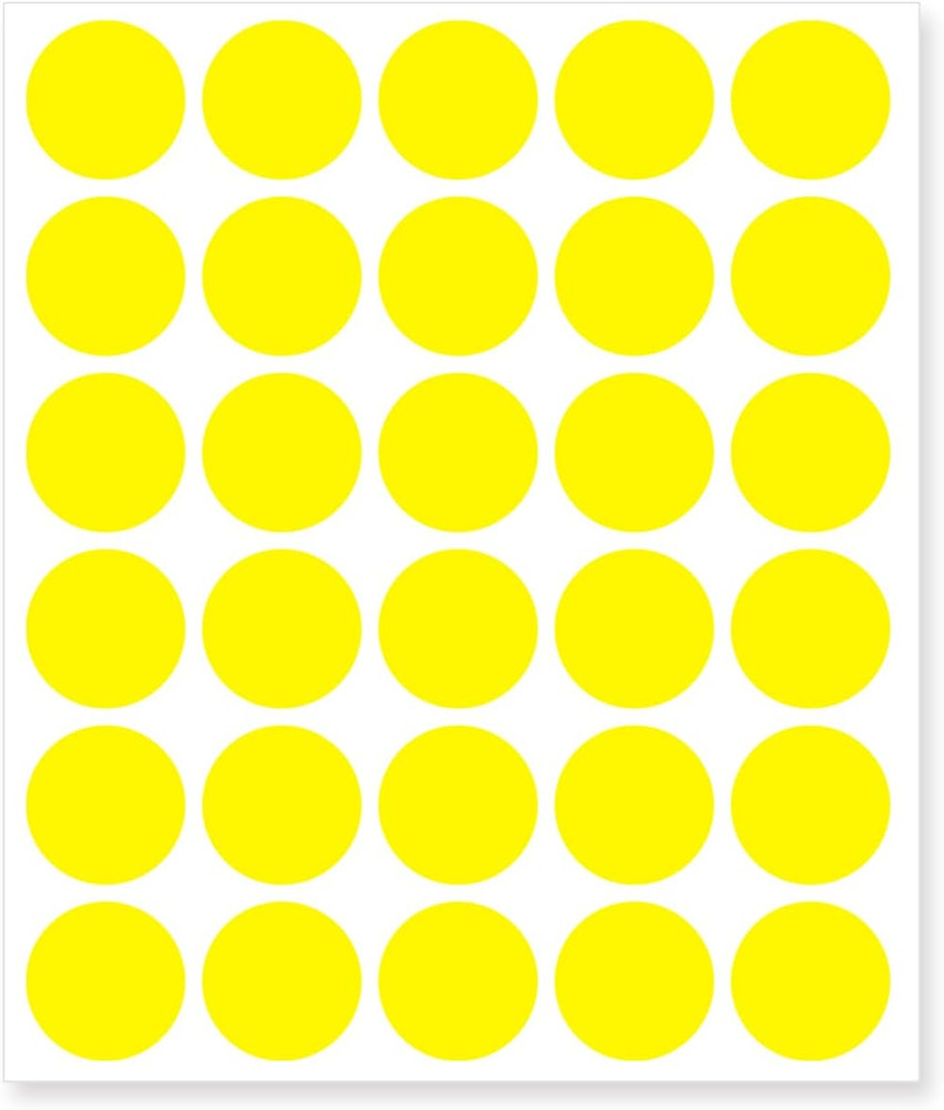 1 Inch round Label Removable Color Code Dot Stickers,Garage Sale Sticker Price T