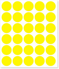 1 Inch round Label Removable Color Code Dot Stickers,Garage Sale Sticker Price T