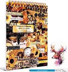 900Pcs Mini Scrapbook Washi Stickers for Journaling, 50 Sheets Vintage Sticker B