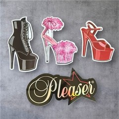 Pleaser Stickers, 40 Stickers (10 Packs Of 4) Midnight ballerina Sexy shoes