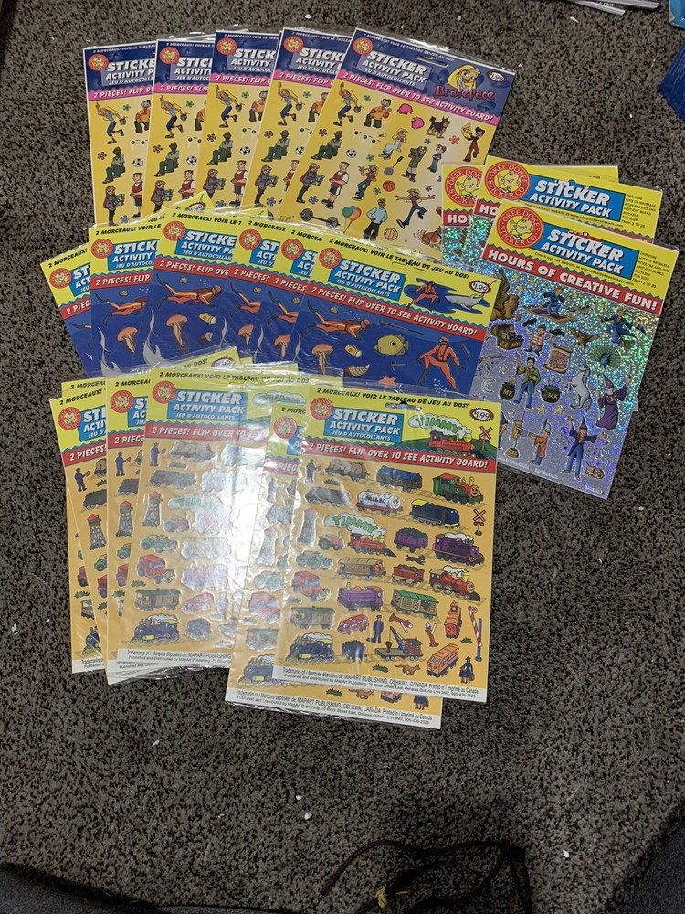 Okee Dokee Vintage sticker Activity Pack brand new all sealed collection Lot