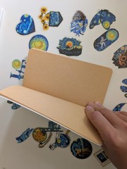 Van Gogh Scrapbook, one 24 page notebook & 20 translucent stickers