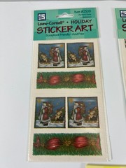 5 Loew-Cornell Sticker Sheets Art Christmas Gardening Fruit Scrapbook NEW