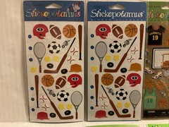 Stickopotamus & Sticko Sports & School Themed Sticker Lot Of 10