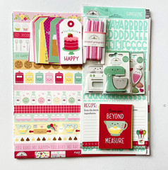 VERY RARE- BAKE ME HAPPY MADE WITH LOVE ICON PAPER DOODLE-POPS STICKER DOODLEBUG