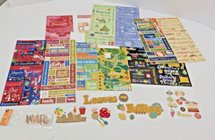 Large Scrapbook Lot Word Phrase Birthday Holiday Embellishment Craft Over 1.5lbs