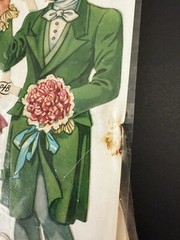 LOT OF 8 Full Sheets VTG PZB Victorian 1321 Die Cut Paper Scrap Germany