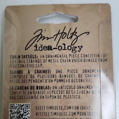 Tim Holtz Idea-ology Metal Chain Tassels Scrapbooking Embellishments