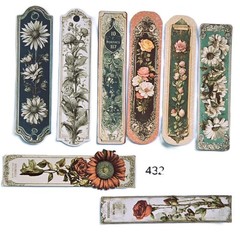 Victrorian Style Tall Bookmarks Supplies Scrapbooks Junk Journal 432
