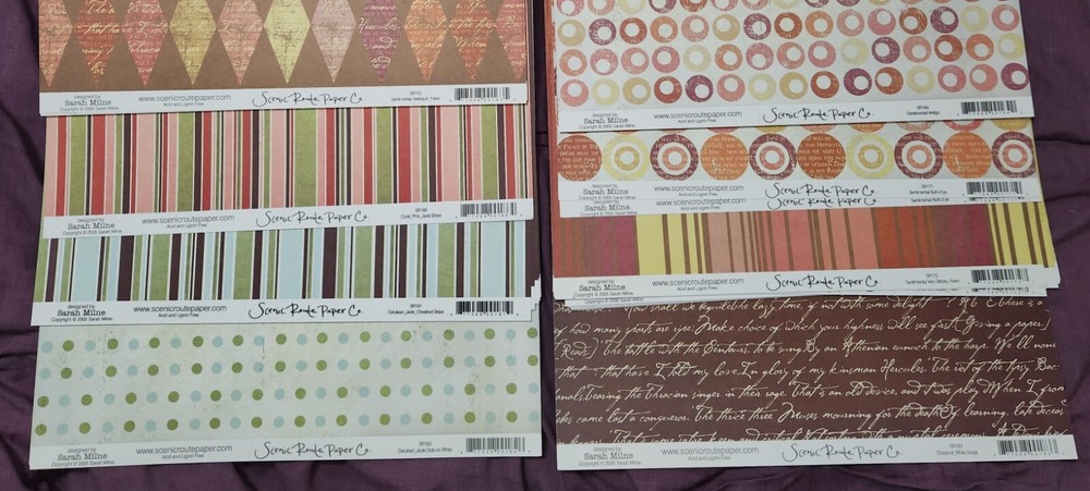 Craft Scrapbook 12×12 paper 25 sheet lot art decoration Kaiser Craft #3