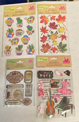 4 Packages Crafters Square Pop Up Stickers 40 Total Scrapbooking Stickers NEW #2