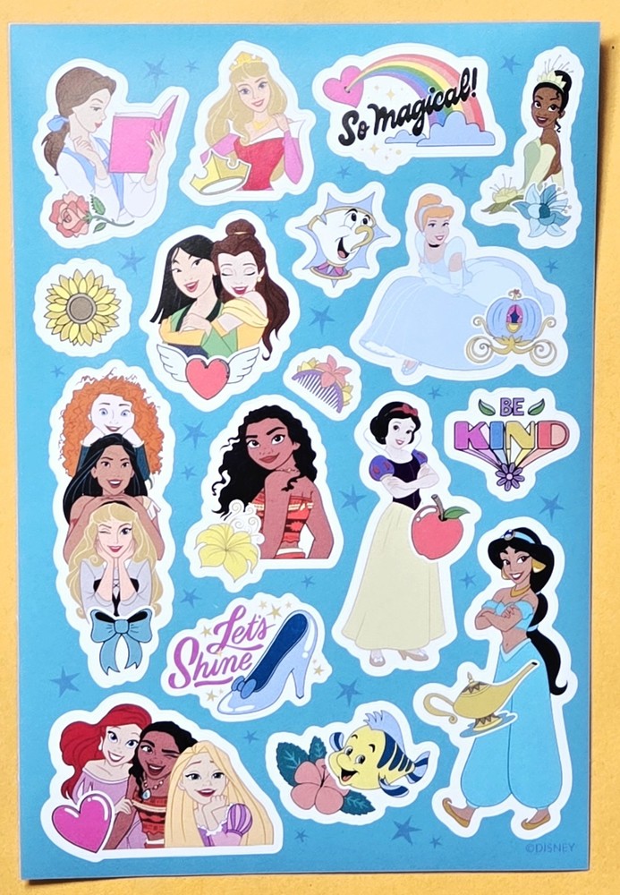 Disney, Princess Sticker Single Sheet