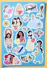 Disney, Princess Sticker Single Sheet