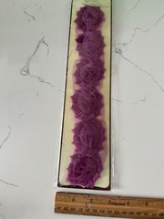 Recollections Floral Trim Purple Flowers 12″ Long Scrapbooking Crafts Decoration