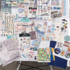Cruise Vacation Travel Scrapbooking Lot Album Stickers Paper