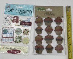 Miscellaneous Stickers Dogs Pirates Cupcakes Grandmother Paper Crafts