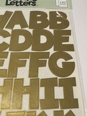 Making Memories Chunky 1 1/4″ Creative Letters Gold 23072 Alphabet Scrapbook NEW