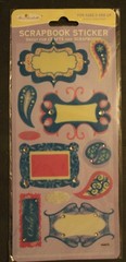 New Miss Elizabeth’s Scrapbook Stickers rhinestones swirls designs blue pink