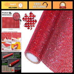 DIY Rhinestone Car Decoration Stickers – Self-Adhesive Glitter Gem Sheet, 19440