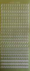 8mm (1cm) Numbers Type 4 PEEL OFF STICKERS 0 – 9 Number Cardmaking