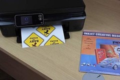 Printable Vinyl Sticker Paper for Inkjet Printer – 20 Sheets Glossy Sticker P…