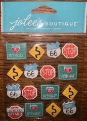 RARE Jolees Road Signs Yield Stop Lights Historic Route 66 FAMILY TRIP Travel 3D