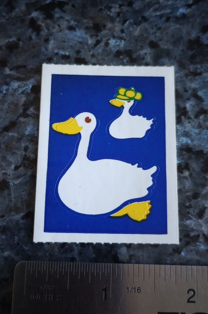Vintage Stickers CTP City Slicker Stickers On A Roll PUDDLE DUCK Sticker Mod 80s