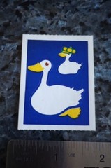 Vintage Stickers CTP City Slicker Stickers On A Roll PUDDLE DUCK Sticker Mod 80s