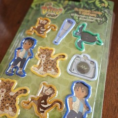 Vtg 2010 Nickelodeon Stickers Stretch Bands Lot Ni Hao Kai-Lan Dora Diego 3pk