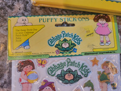 Vintage Cabbage Patch Scrapbook plus Puffy Stickers