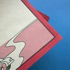 Vintage 80s Spindex Note Stationary Paper Sheets Strawberry Scratch & Sniff