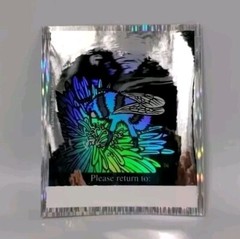 Vtg Scholastic Holographic Sticker Honey Bee Flower Please Return To Book Plate