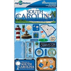 South Carolina 3d State Stickers – Jet Setters 2.0