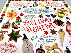 Vintage 1996 John Grossman Christmas Stickers Holiday Cheer Rare 8×10 Glossy NOS