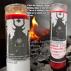 Satan Candle Burning – Offering And Petition – With Physical Sigil Sticker