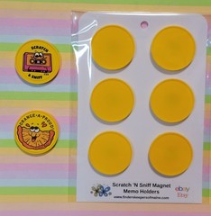 Magnetic Scratch ‘N Sniff Sticker Holders Trend / Everything Smells – Retro 80’s
