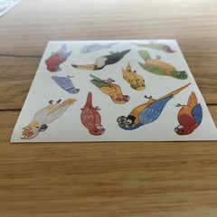 10 Sticker Sheets Unique Colourful Australian Birds Wildlife multicoloured