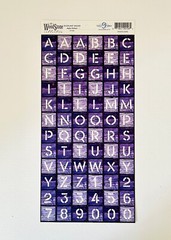 Cloud 9 Designs The WoodStone Collection Alpha Stickers