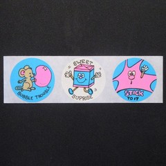 EUREKA Scratch and Sniff Sticker Strip – BUBBLE GUM (second issue)