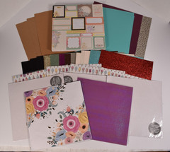Lot of Assorted Scrapbooking Crafting Paper Patterned Solid Graphic