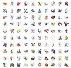 60 Pcs Kawaii Pokemon Stickers Waterproof Vinyl Graffiti Anime Decals Set
