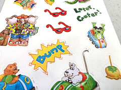 Freckle Press Vacation Stickers 2001 NOS Scrapbooking Hiking Animals Theme 12″