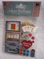 Ek Success Jolee’s Boutique Las Vegas Dimensional scrapbook Casino Slots SPJE006