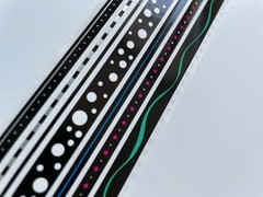 10 Mrs Grossmans Concerto Border Stickers Lines Dots Patterns Black White Whimsy