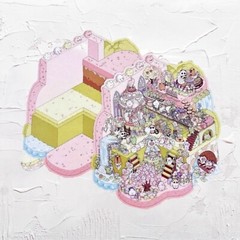 Two Extra Large (3D) 11.4 x 8.3 Isometric Scene Rooms. Ice Festival and Garden.