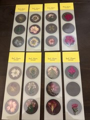 Lot Of 8 REAL Pressed Flowers Stickers Vintage Victorias Garden Scrapbook-22