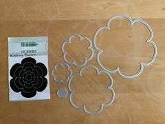 3) Metal Dies & Stamps: Blooms; Banner & Borders; Mailbox; Frame; Steampunk